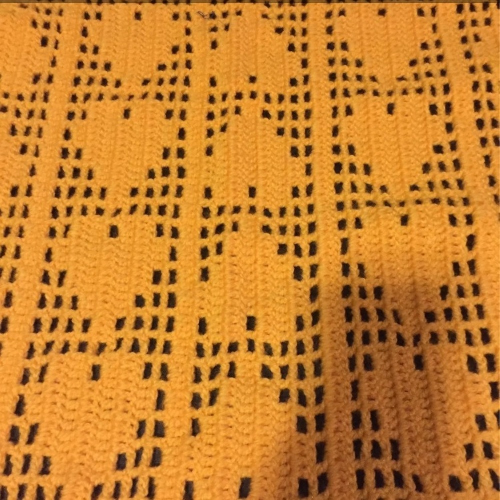 Handmade crocheted blanket/throw